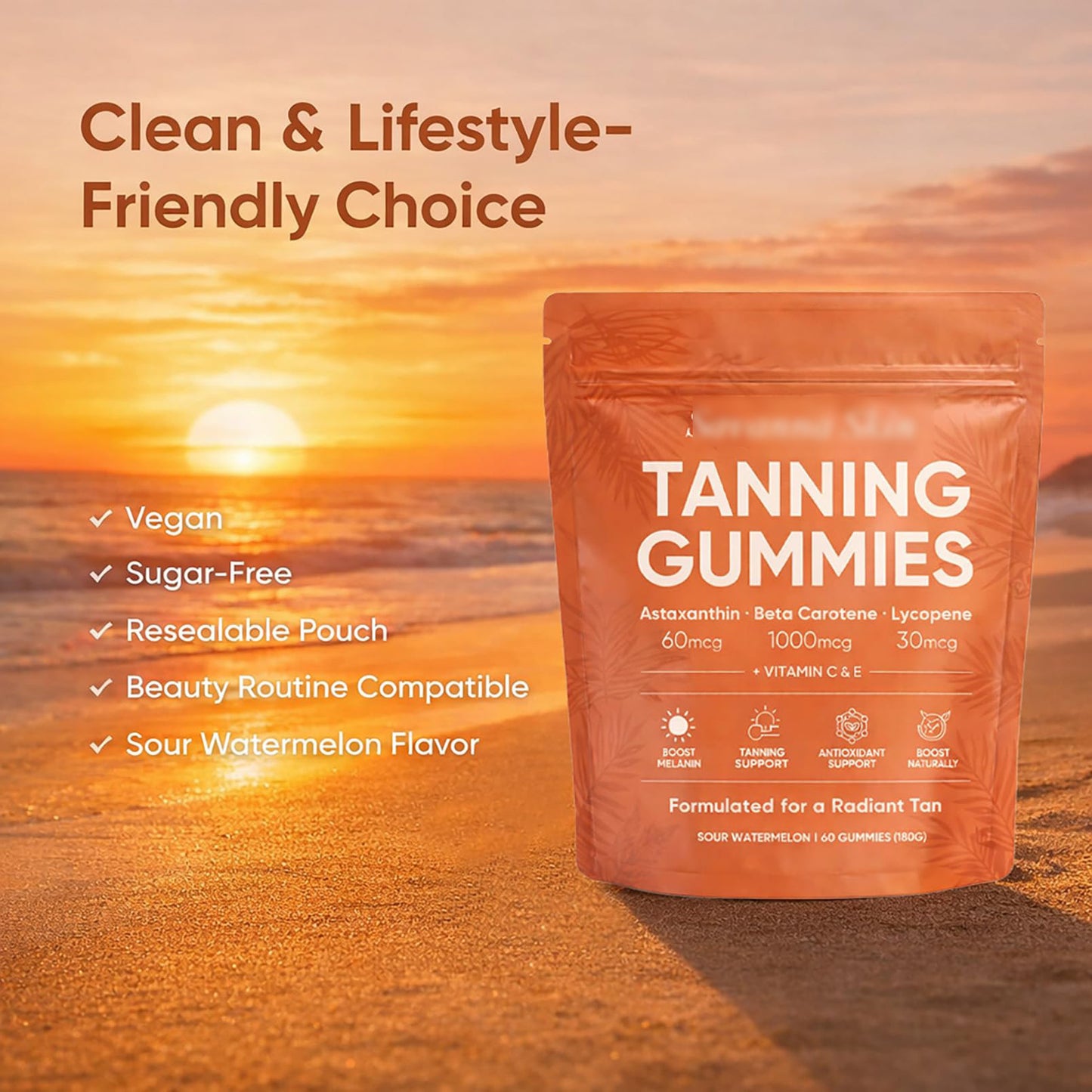 Golden Hour Gummies™ tanning